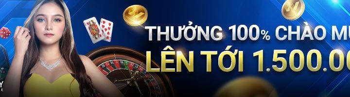 THƯỞNG 100% CHÀO MỪNG LÊN TỚI 1,500,000 VND TẠI CASINO CLUB W! Tại W88!