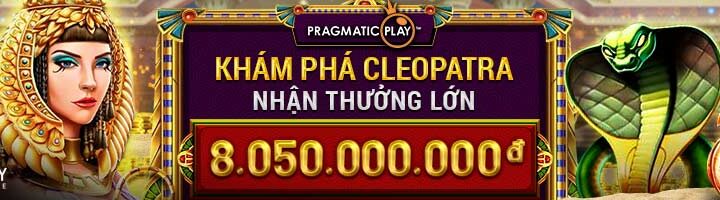 KHÁM PHÁ CLEOPATRA HUYỀN BÍ NHẬN THƯỞNG LỚN VỚI PRAGMATIC PLAY TẠI W88!