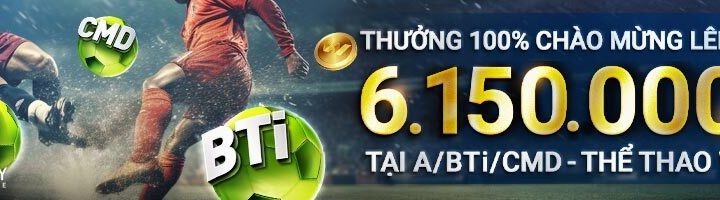 THƯỞNG 100% CHÀO MỪNG LÊN TỚI 6,150,000 VND TẠI THỂ THAO W88